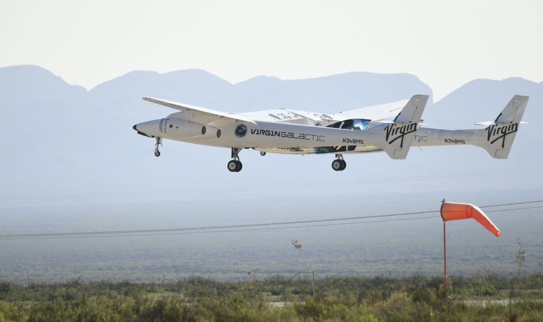 Richard Branson Reaches Space on Virgin Galactic Space Trip